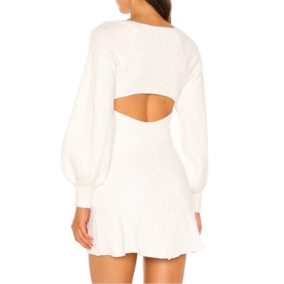 NWT Free People Emmaline Mini Dress in White Medium - Picture 2 of 10